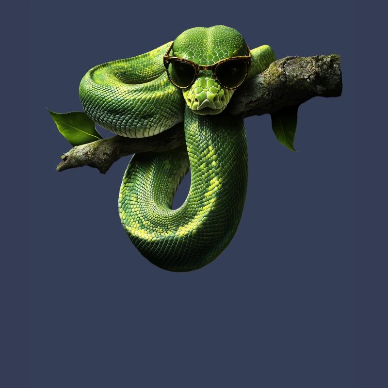 Arbre vert Python Serpents Amoureux Terrarium