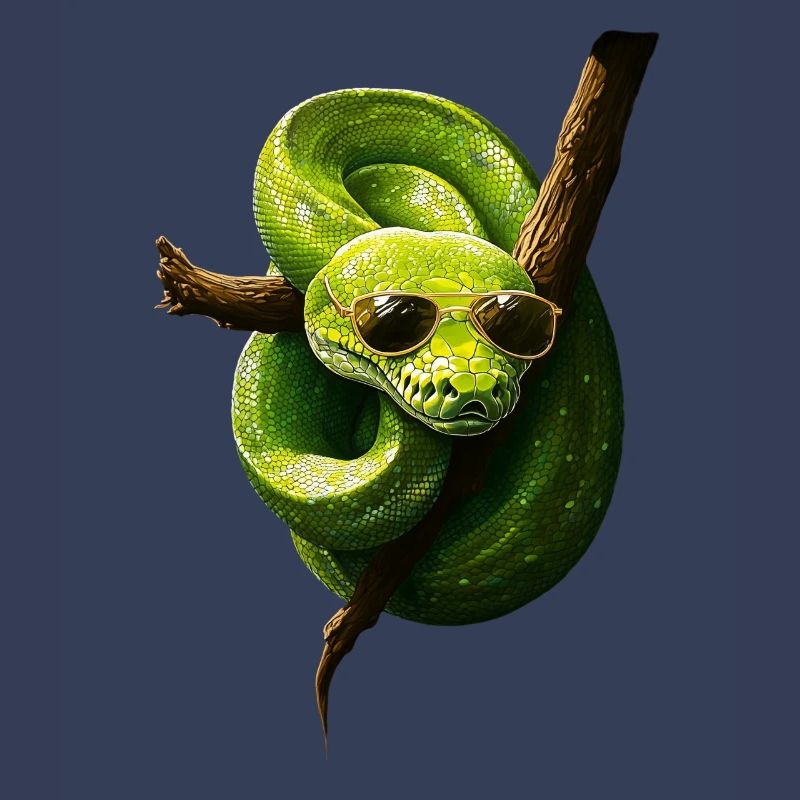 Arbre vert Python Serpents Amoureux Terrarium