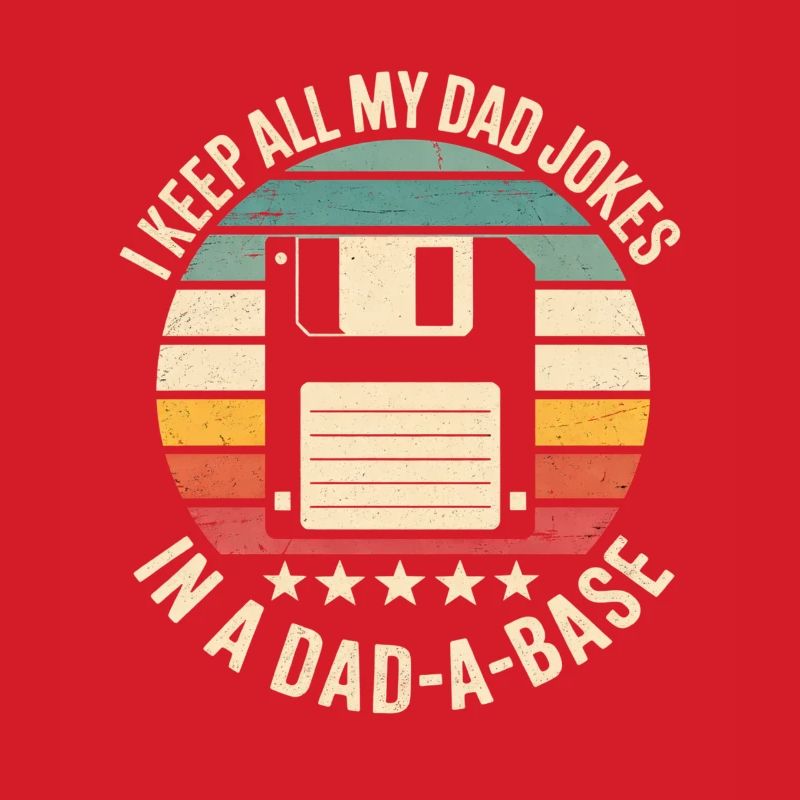 Retro Floppy Disk Humor Dad Jokes Database Database