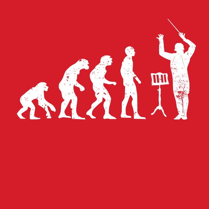 Dirigent Evolution Musiker Geschenkidee