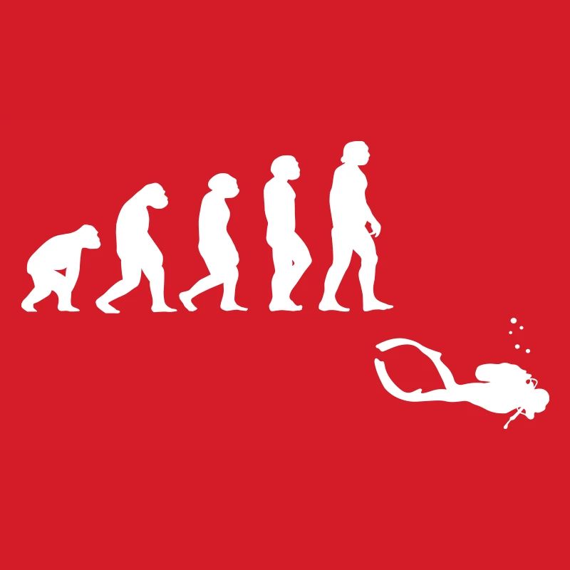 Evolution Tauchen mit Gerät