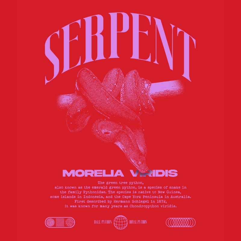 Green Tree Python Modern Reptile Keeper Streetwear