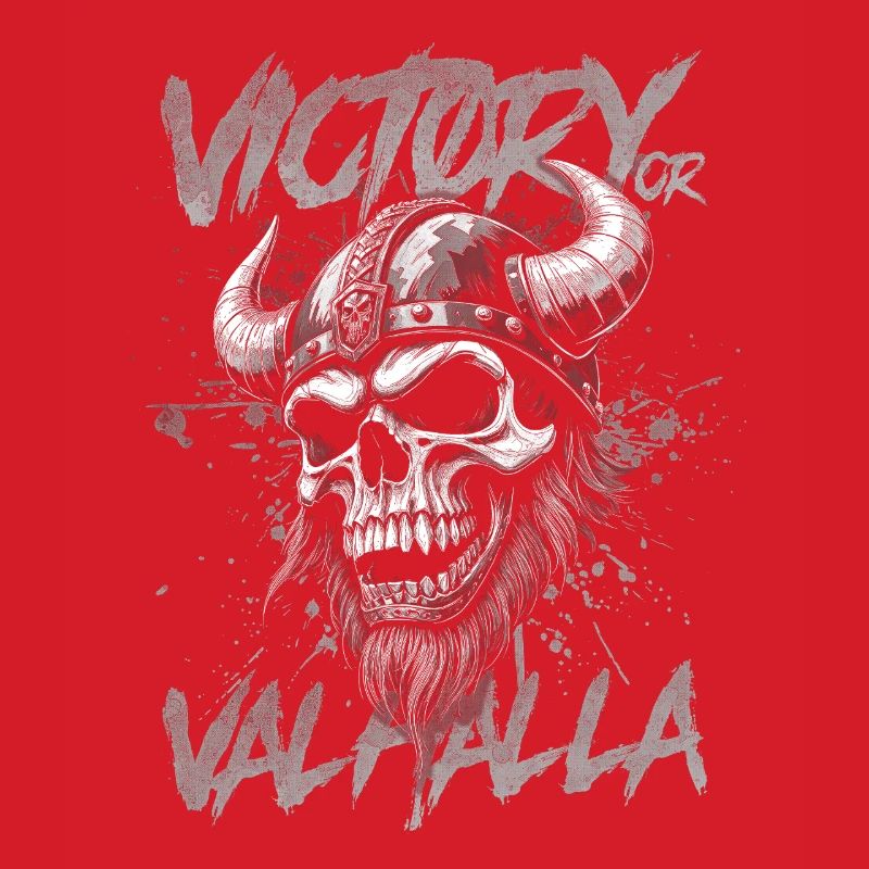 Nordischer Wikingersieg oder Walhalla