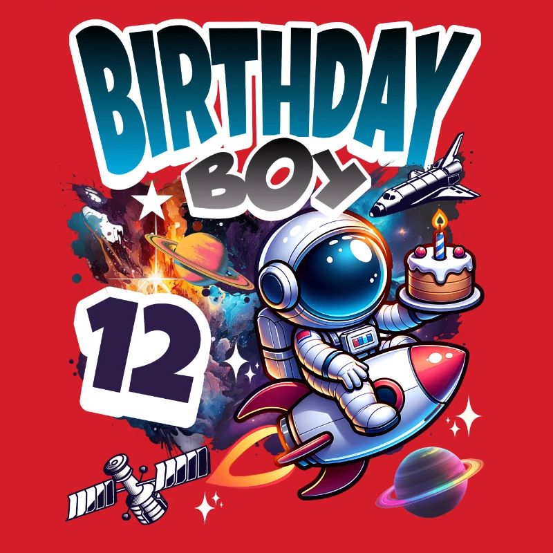 Astronaut 12th Birthday Space