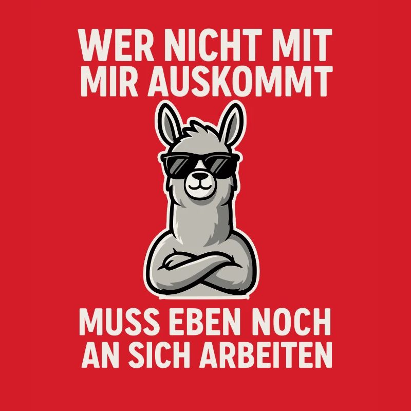 Selbstbewusst Lama Spruch