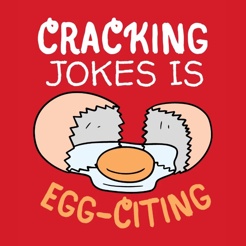 Ei, Eier, lustiger Spruch, Pun Egg-citing Witz