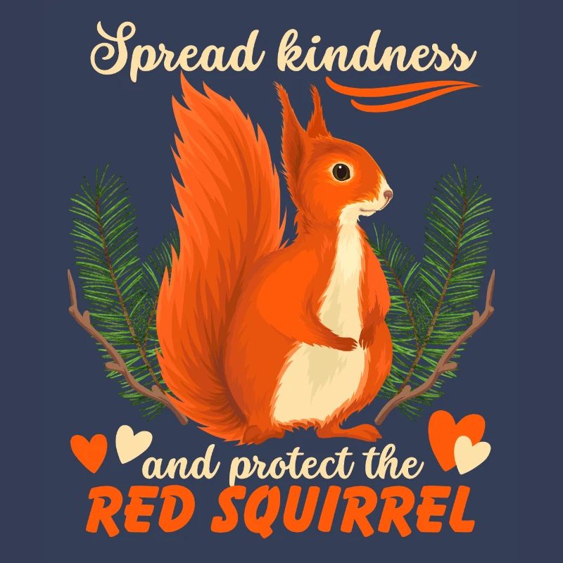 Lustiger Eichhörnchen Spruch, Rotes Eichhörnchen