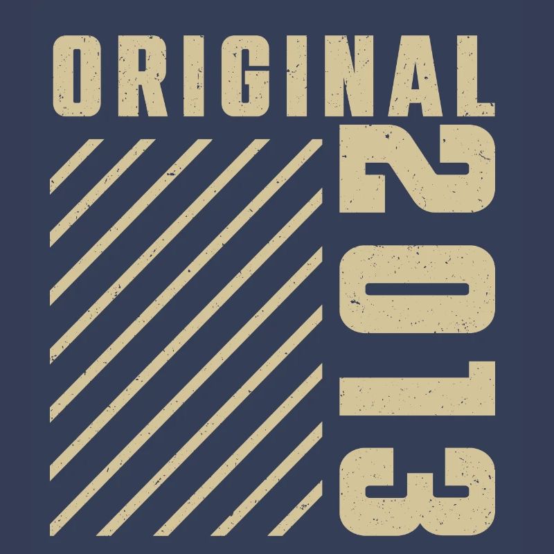 Original 2013 Authentic 2013 Vintage Bursdag