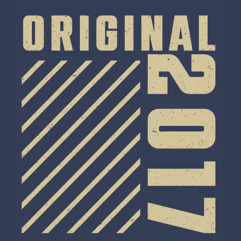 Original 2017 Authentic 2017 Vintage Bursdag