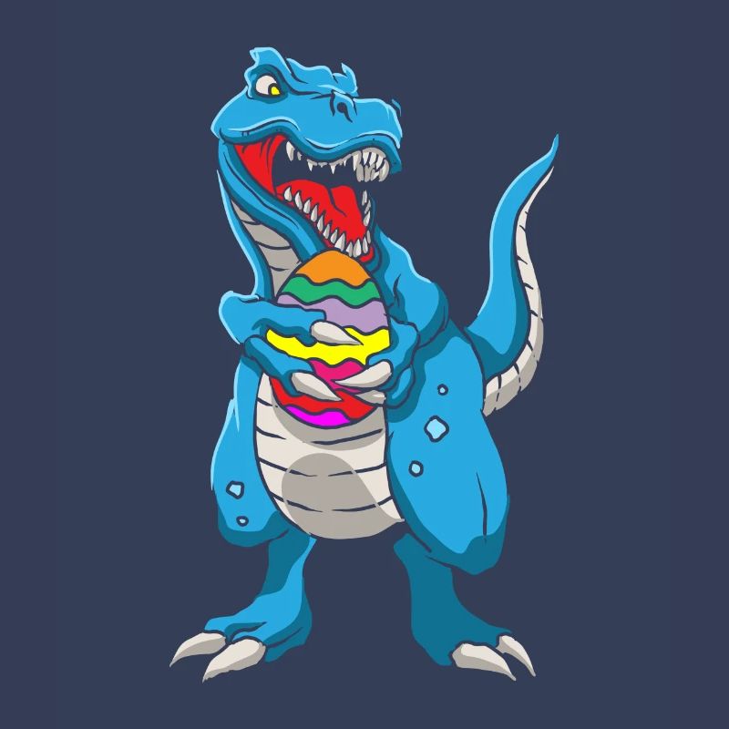 Dinosaur T-Rex Easter Bunny Happy Easter Gift