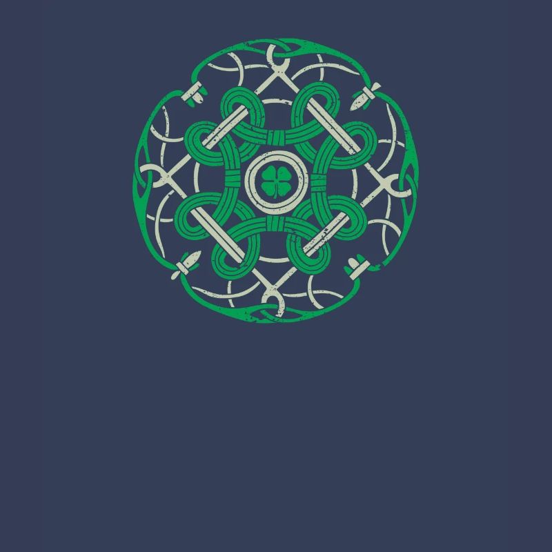 Irish Blessing Celtic Knot 4 Leaf Clover