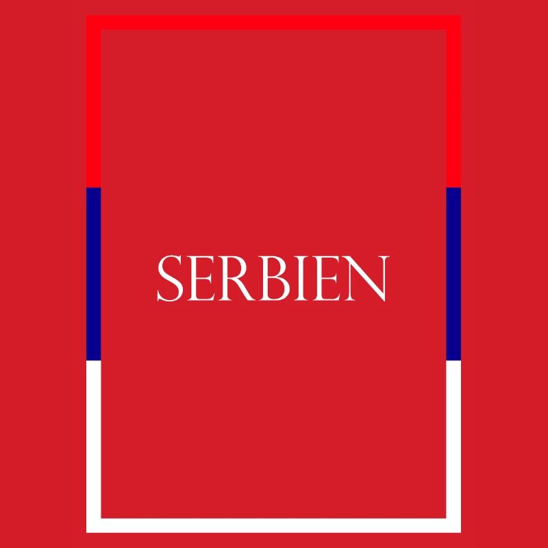 Serbie Србија, Lettrage de déclaration avec drapeau