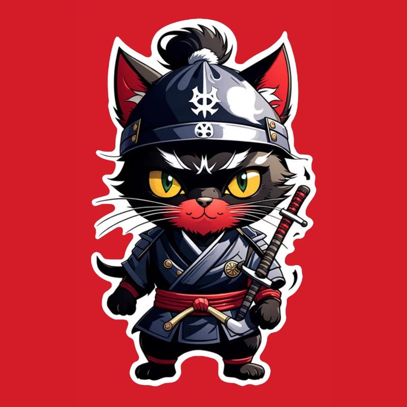 Ninja Cat - Samurai Kitten