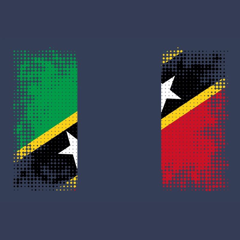 Drapeau Pays Saint-Kitts-et-Nevis