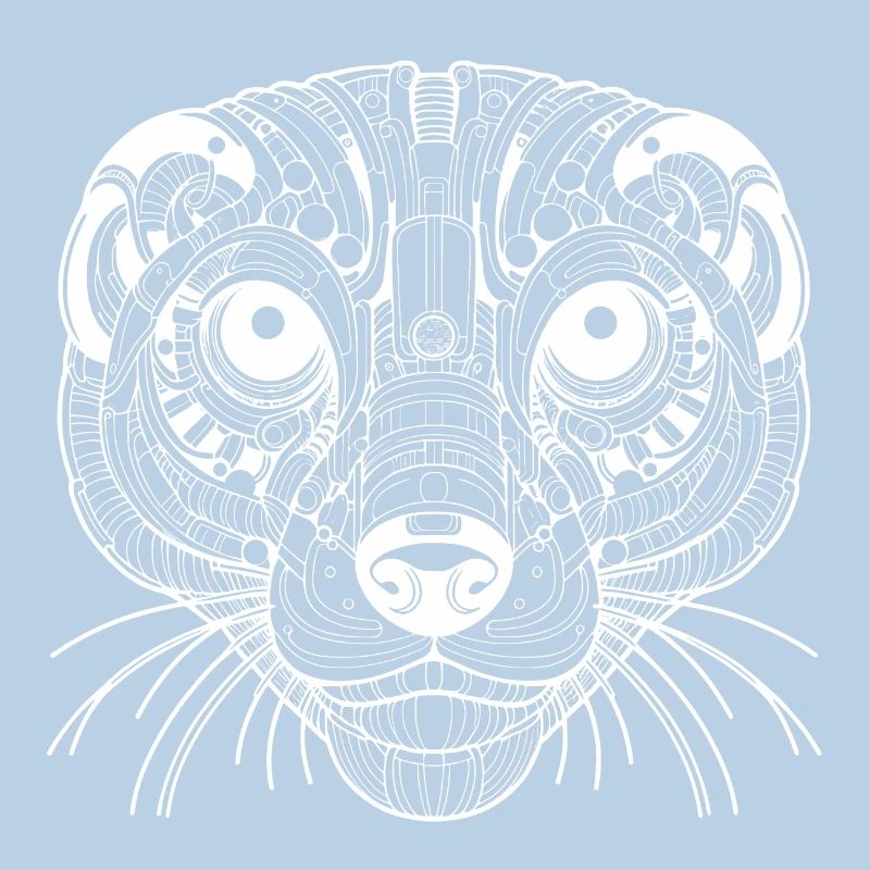 Suricate biomécanique - Design blanc