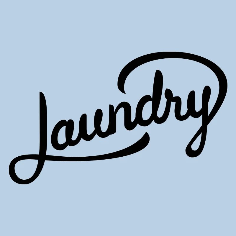 Funny lettering for laundry