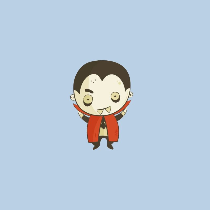 Dessin animé Vampire Dracula mignon – Conception d’Halloween