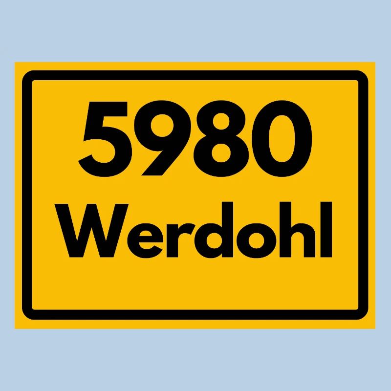 ANCIEN CODE POSTAL RÉTRO 5980 WERDOHL HEIMAT