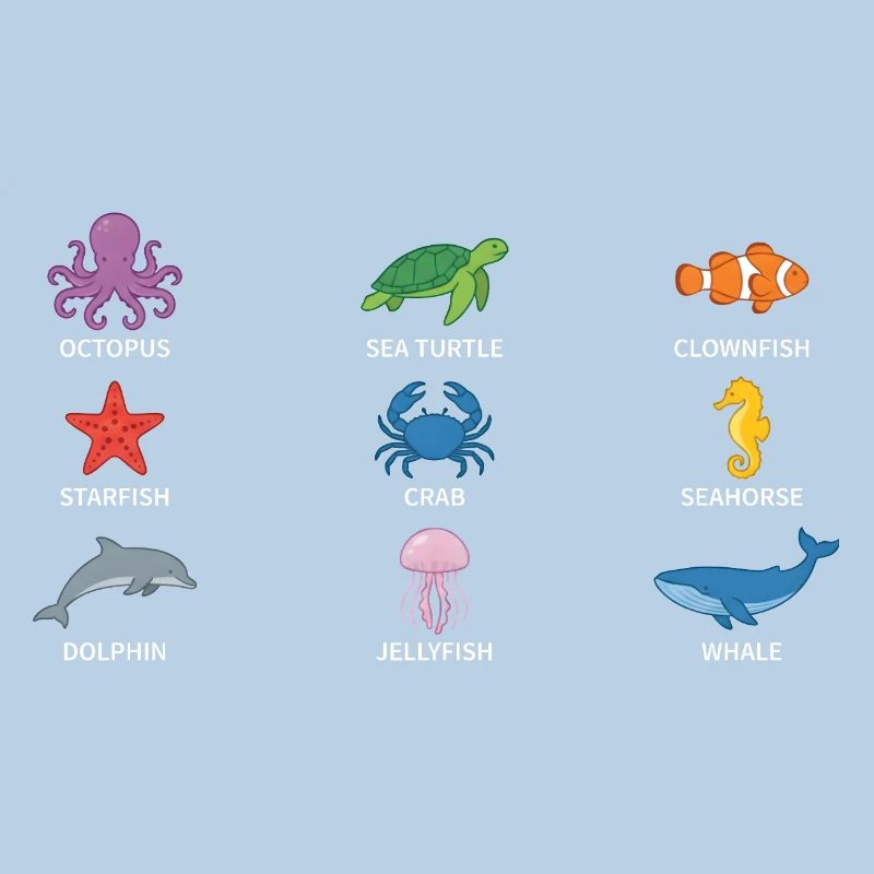 Conception de la faune sous-marine