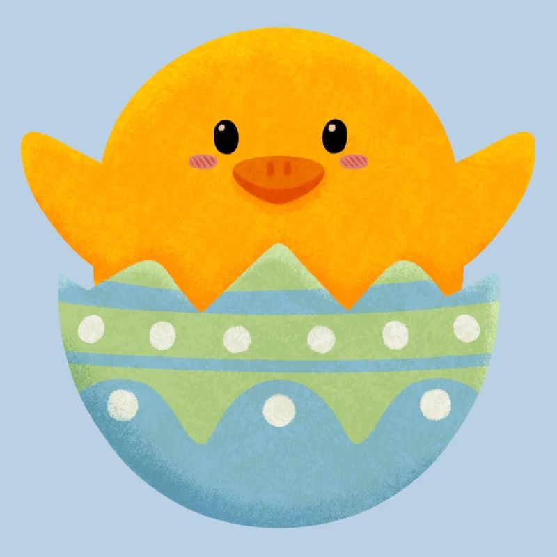 Chick in Easter egg