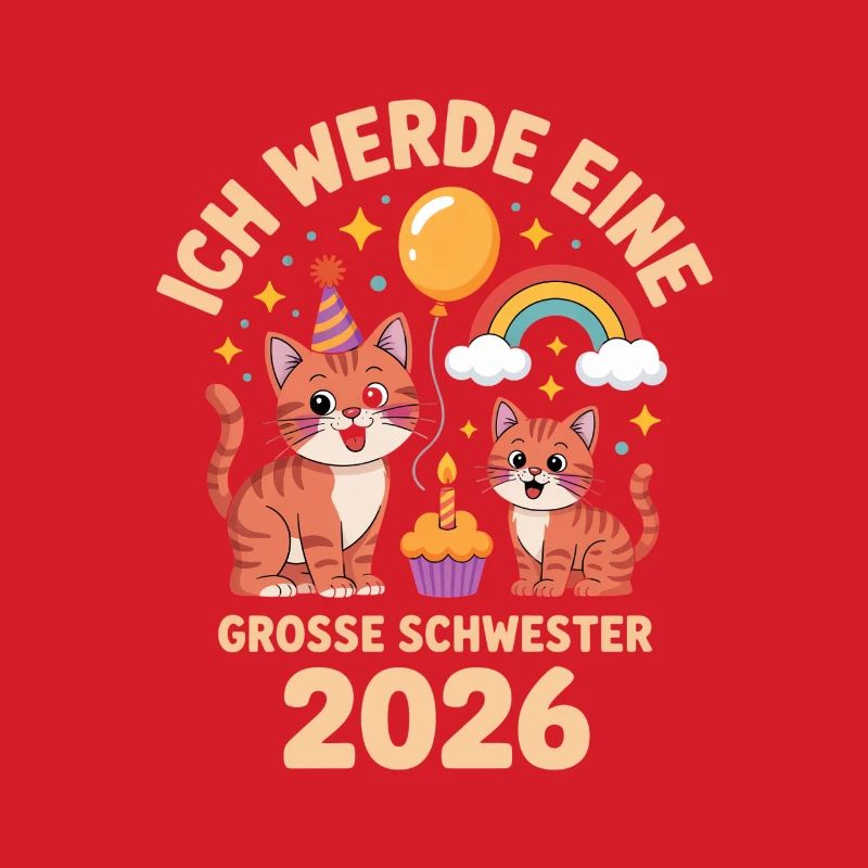 Ich werde eine grosse Schwester 2026 Katze Kitten