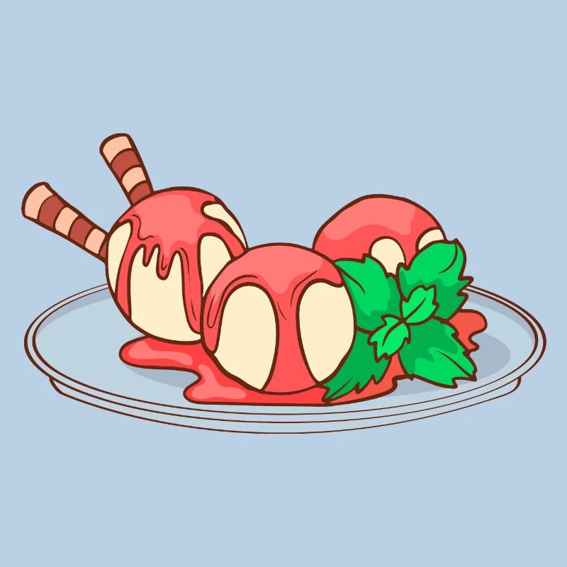 Eis Speiseeis Eiskrem Eiscreme Kugeleis Eisbecher