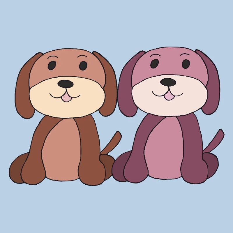 zwei hunde junge mädchen