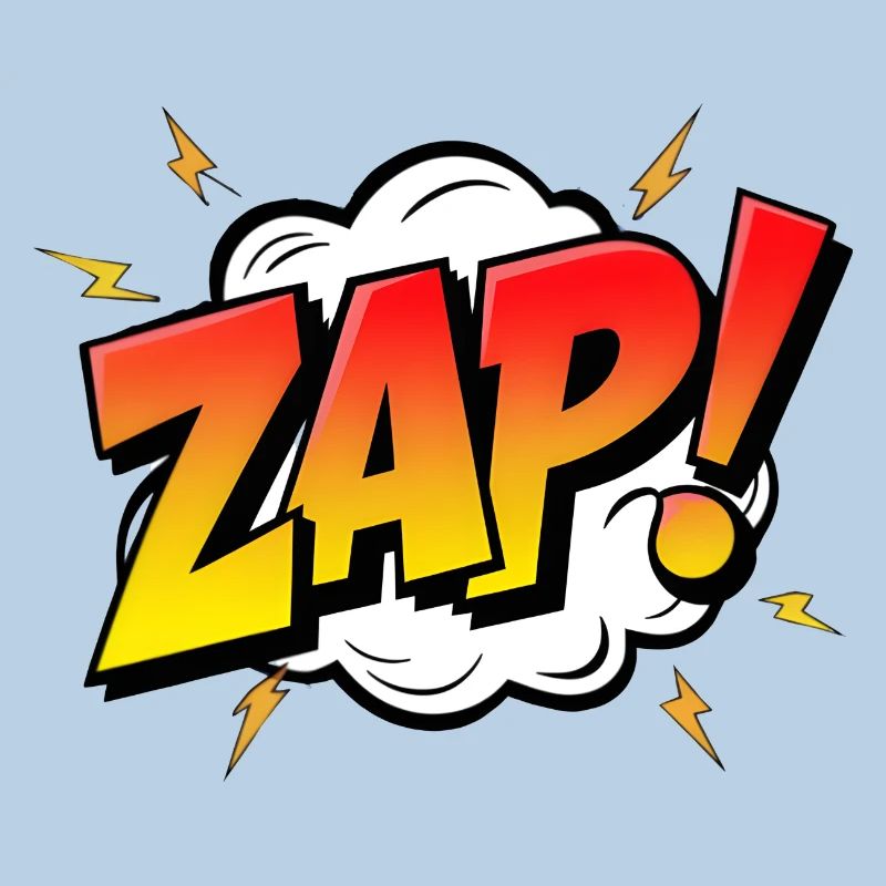 ZAP! - A Dynamic Comic Book Exclamation
