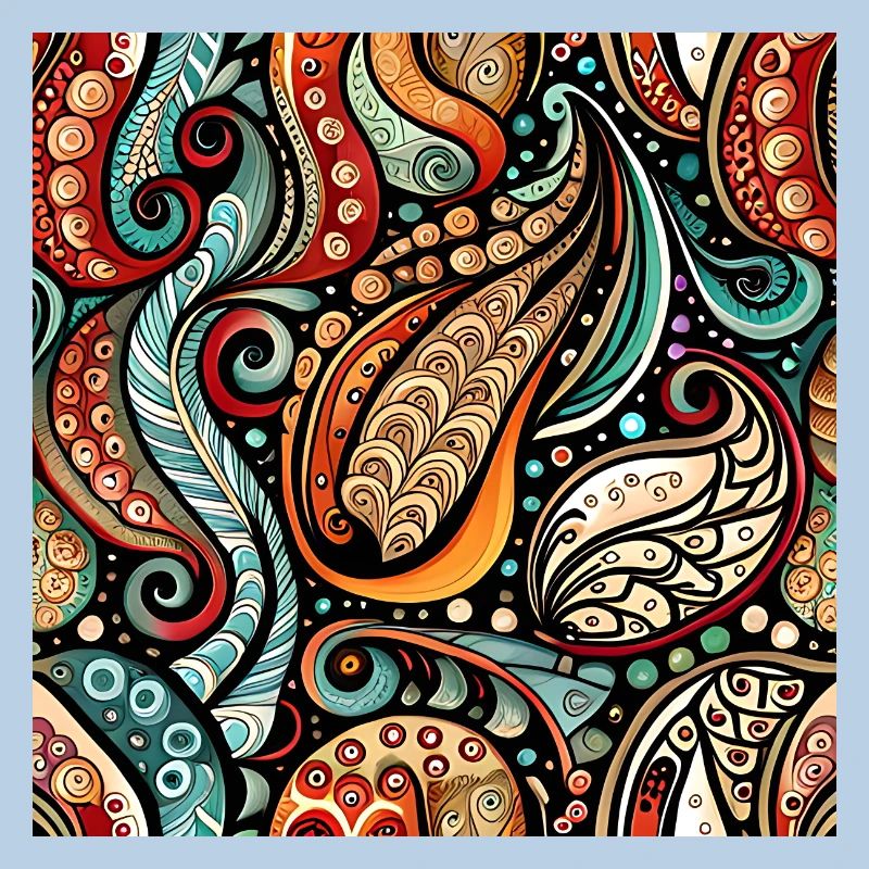 Zentangle-Paisley-Muster