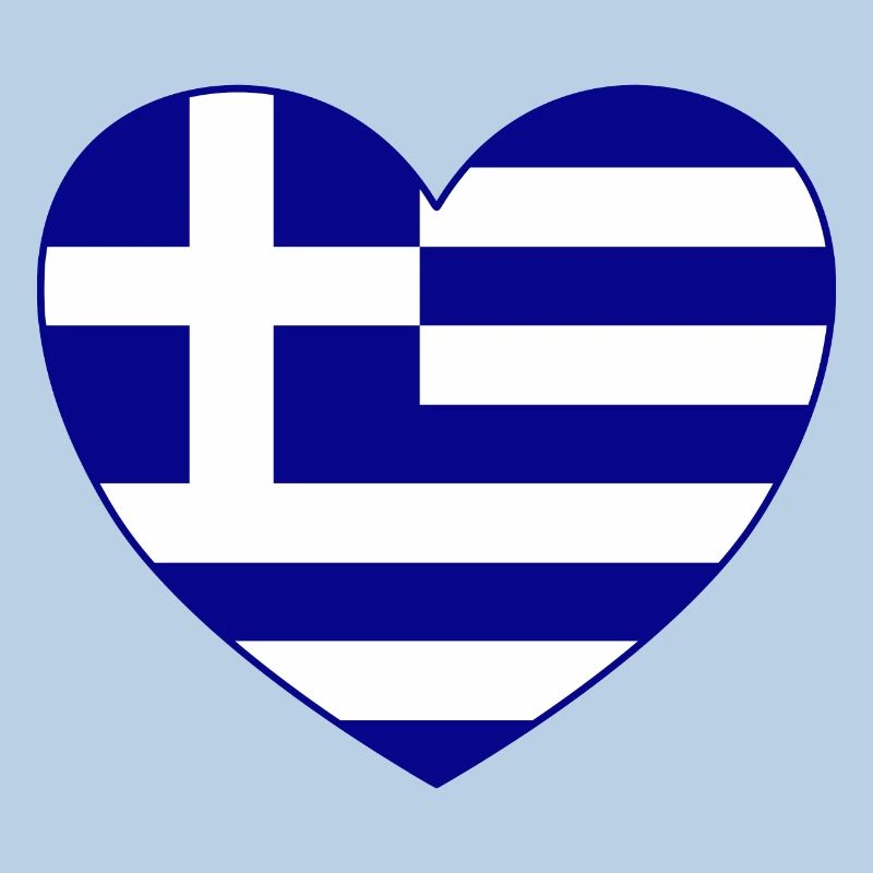 Grèce Drapeau Coeur de Hellas