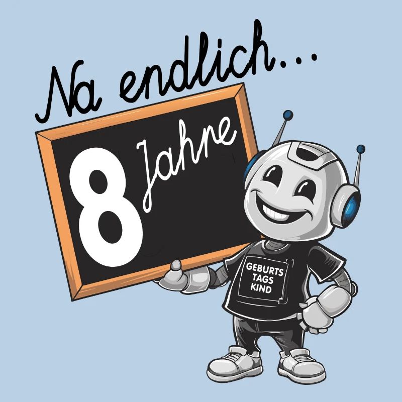 achter Geburtstag, 8. Geburtstag kleiner Roboter