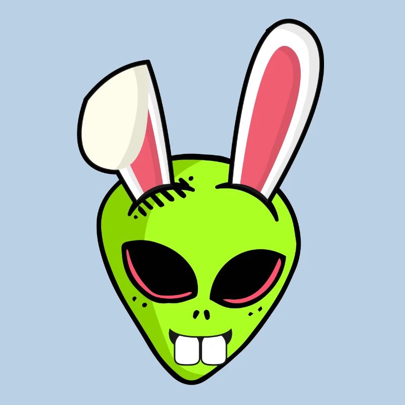 Alien alien Easter bunny Easter gift Ha