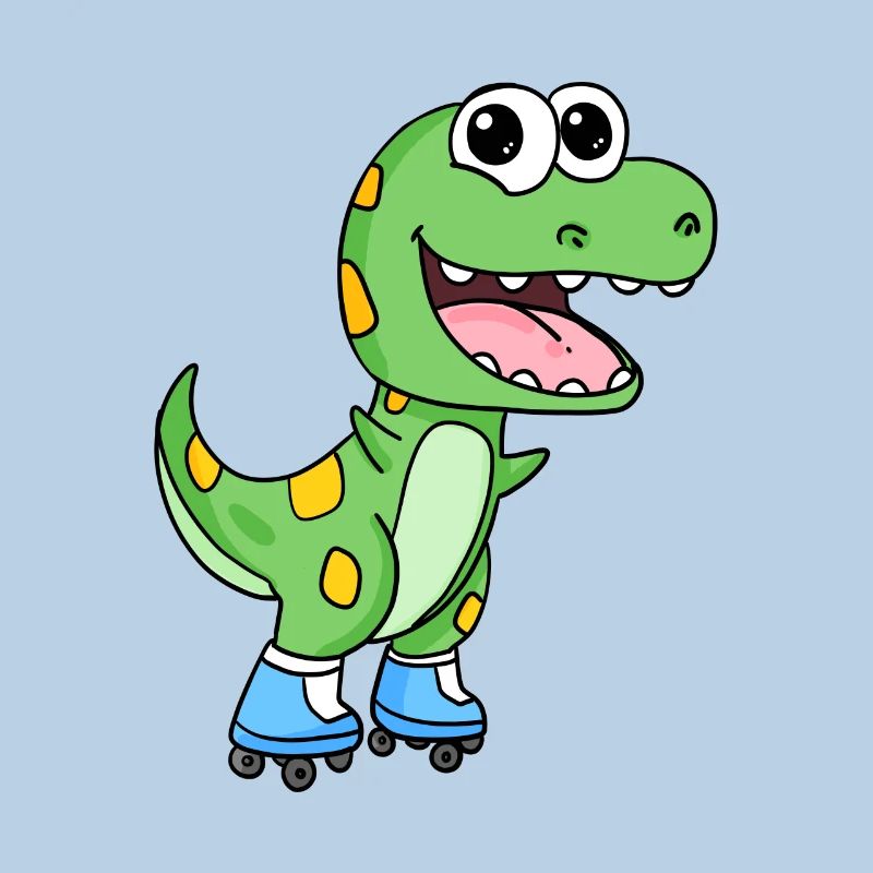 Inline Skating Rollschuhe Dinosaurier