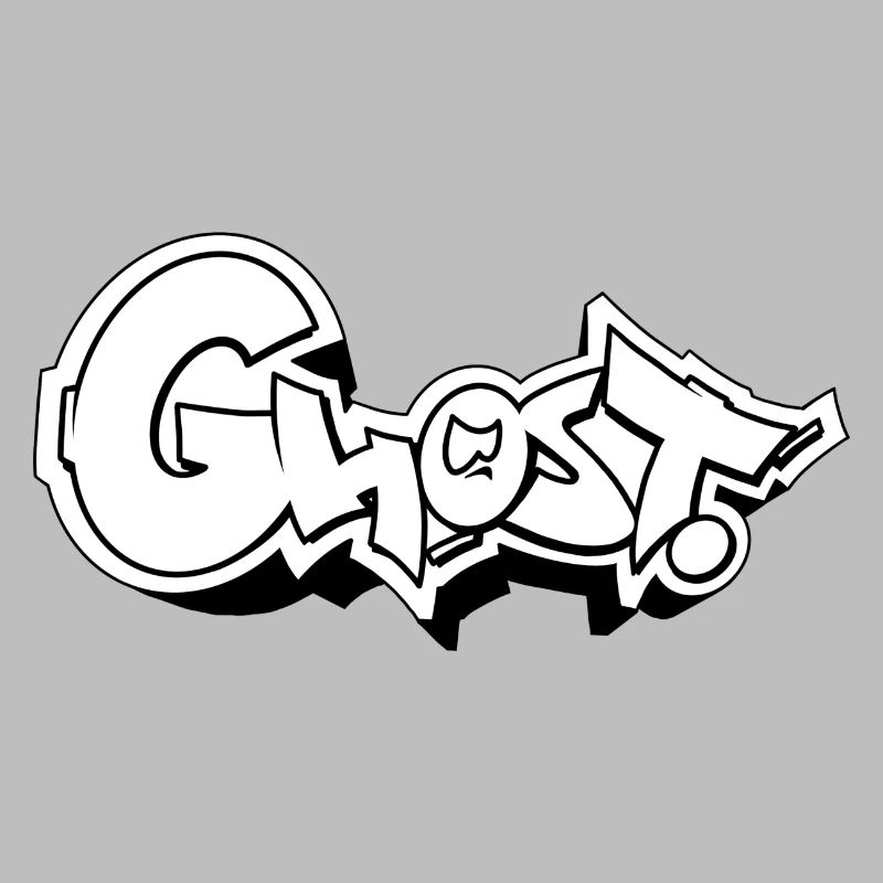 Ghost Graffiti Style Typographie Design