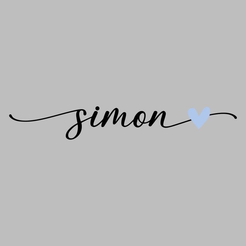 Simon Name Calligraphy Font