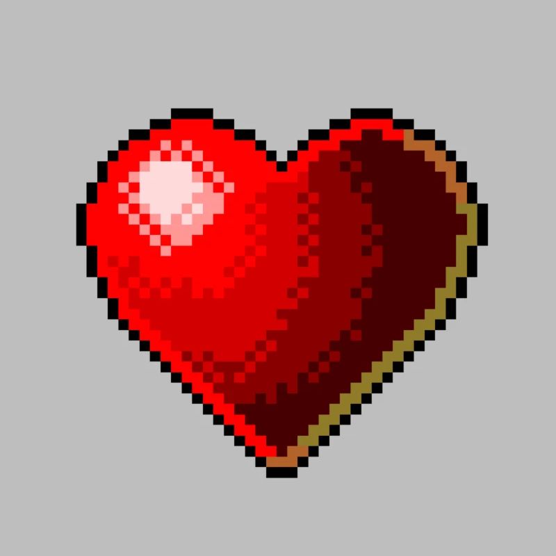 Heart 3D hearts corazon red retro red rojo love