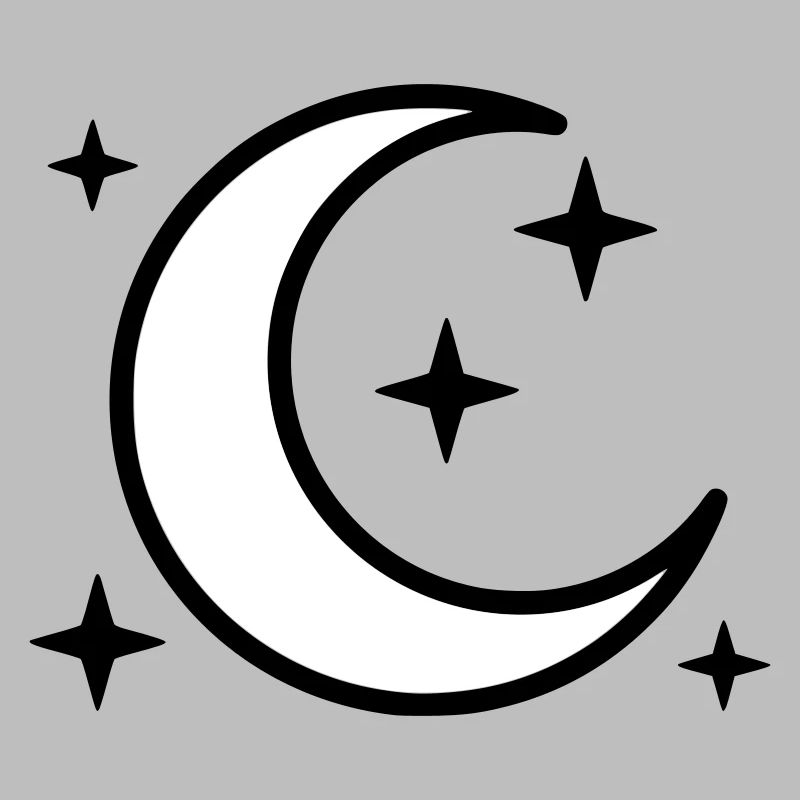 Crescent Moon & Stars | Magic Night