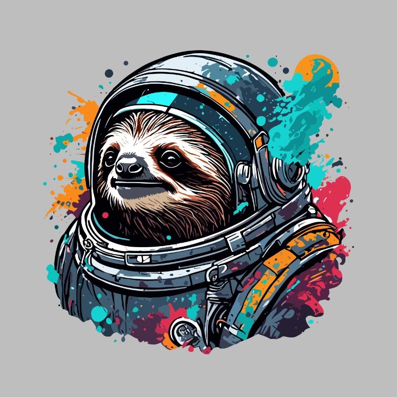 Astronaut / Space / Animal / Sloth / Spaceship