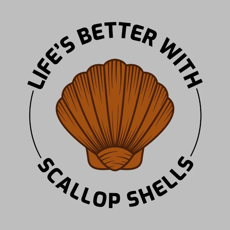 Scallop Seashells Collector Beachcomber Shellfish