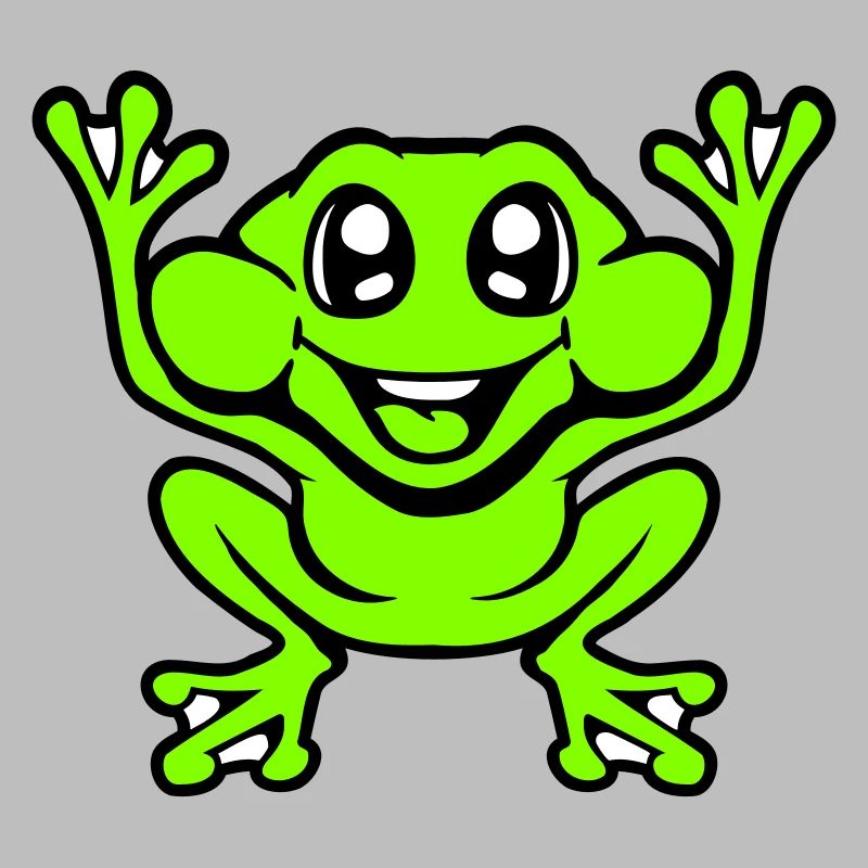 Frog Toad Laughs Funny Jumping Happy Comic