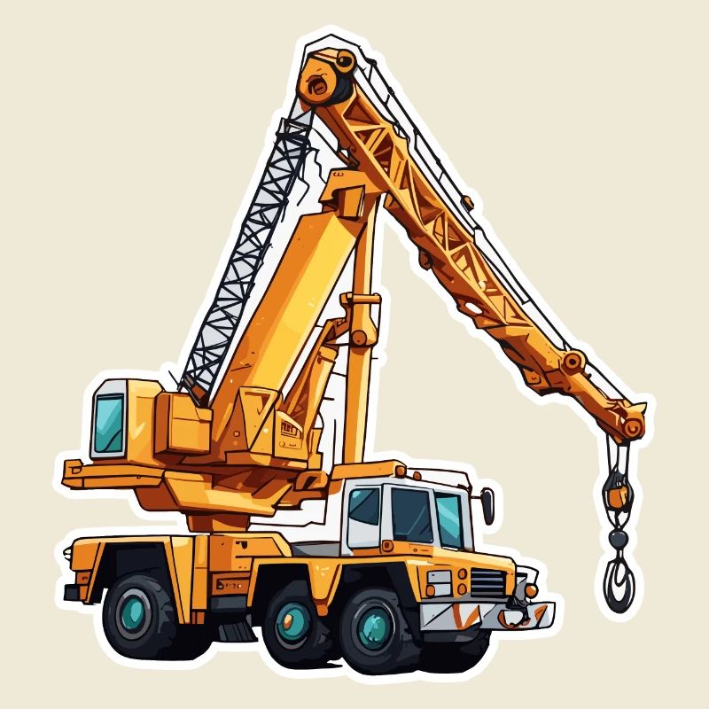 Crane / construction site / winch / crane system