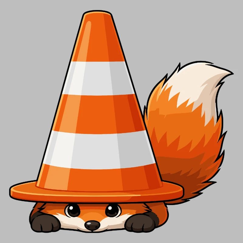 Fox under cone