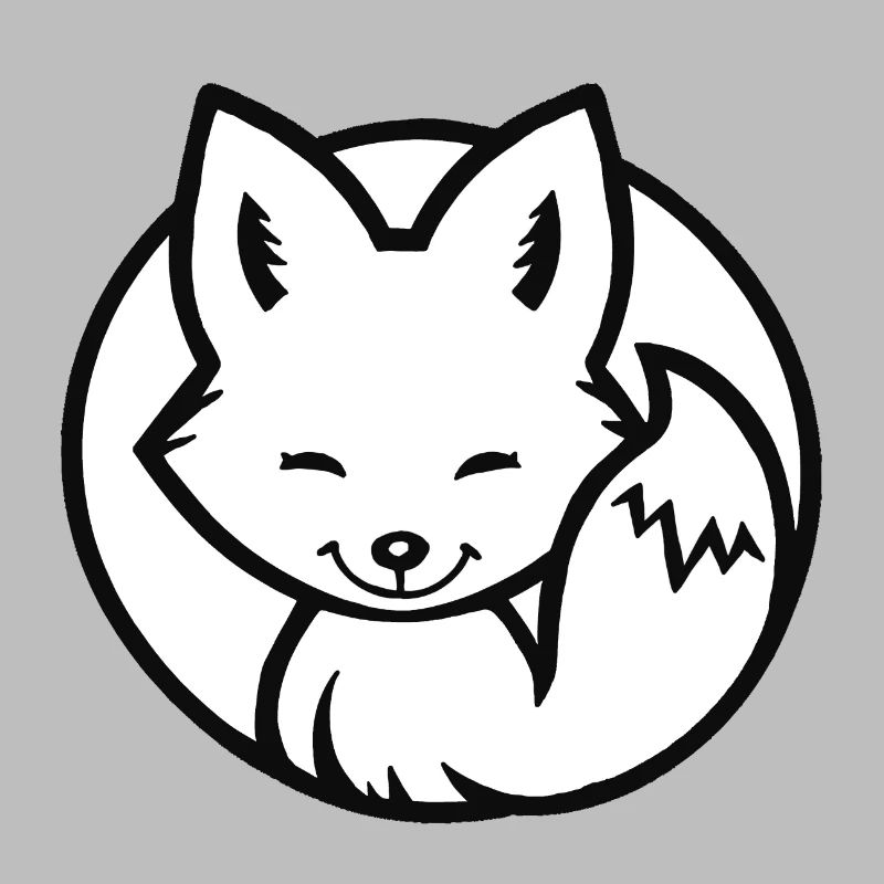 Little Fox (Black & White)