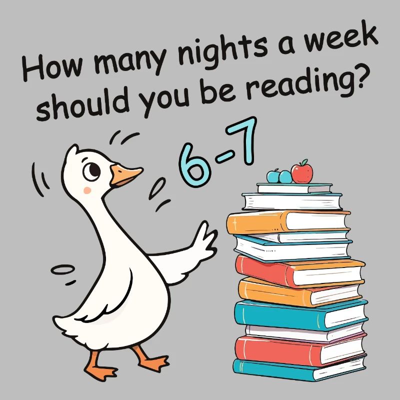 How many nights a week read 6-7