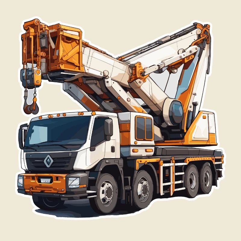 Crane / construction site / winch / crane system