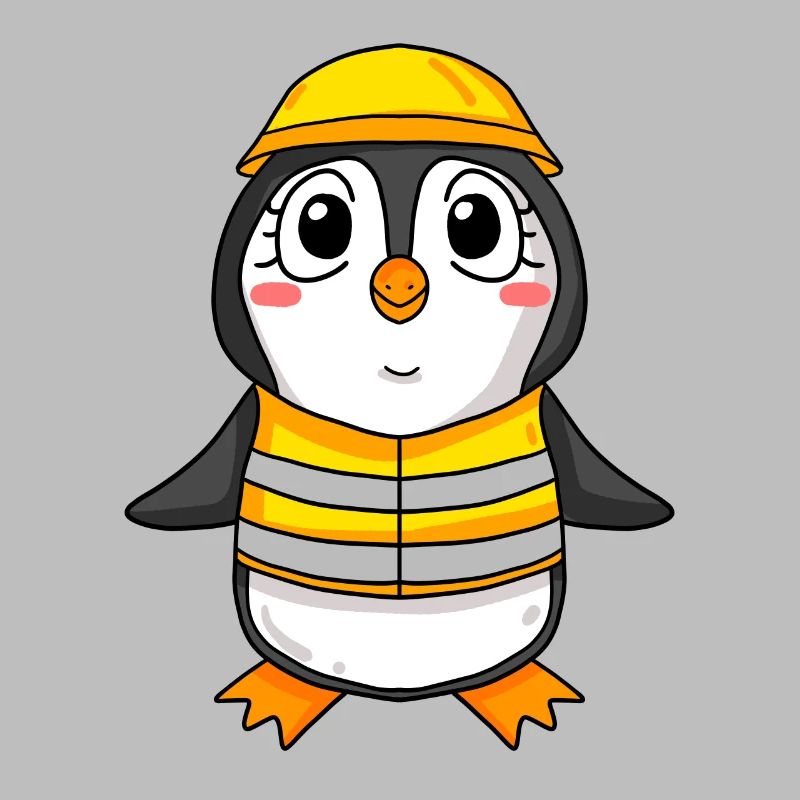 Cadeau de construction de maison de construction de maison de pingouin