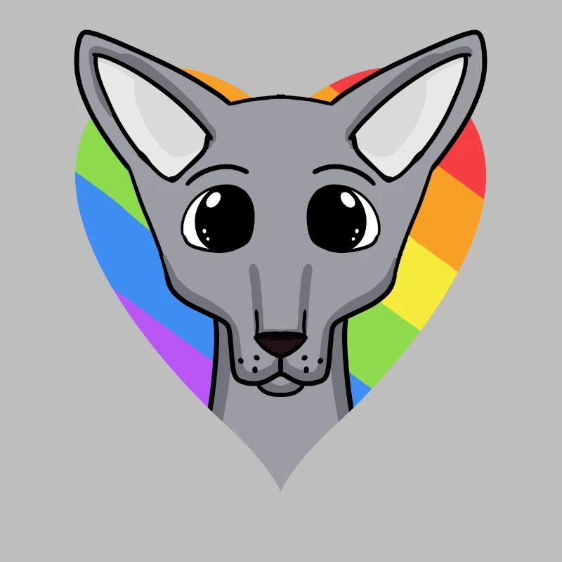 Chat LGBT Sphynx Rainbow