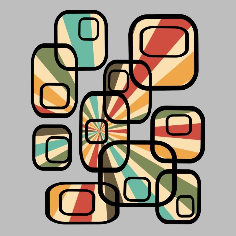 70s wallpaper pattern cuboid retro pattern