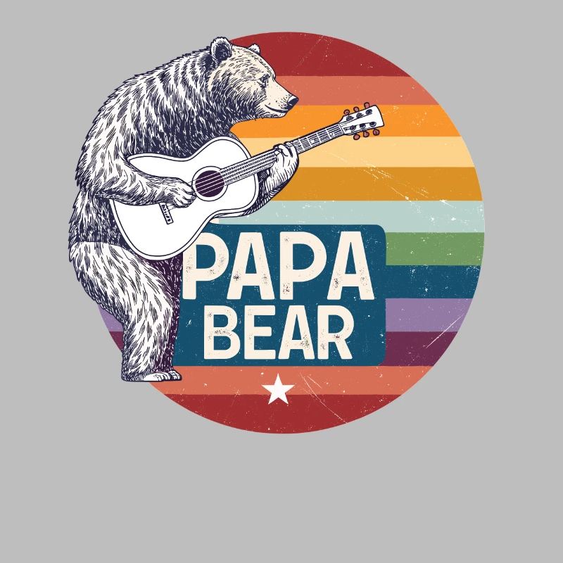 Papa Bear – Retro Design for Bear Lovers