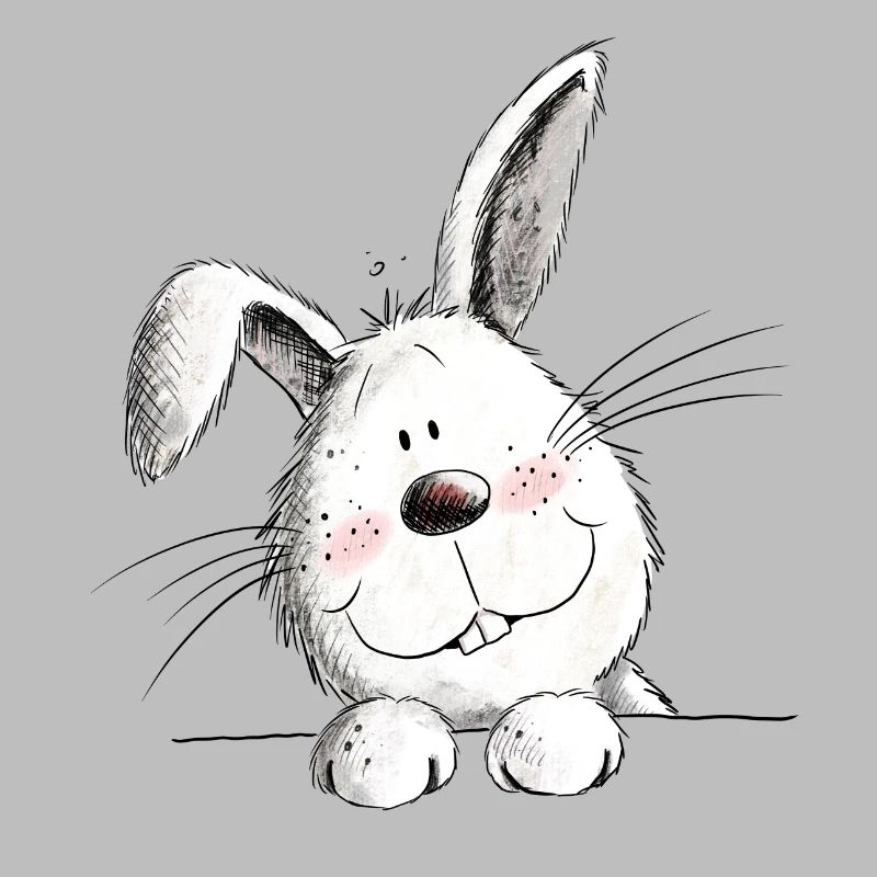 Funny rabbit I rabbit motif rabbit